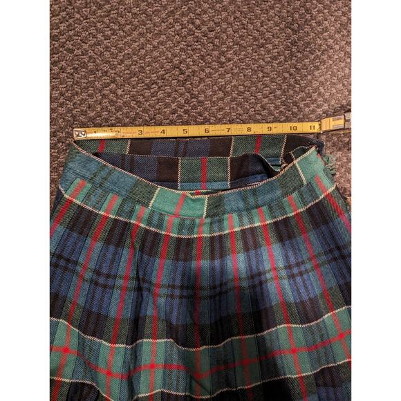 Vintage Skirt Kilt Plaid Tartan Scottish Dark Academia Collegiate Schoolgirl 90s - Picture 12 of 13